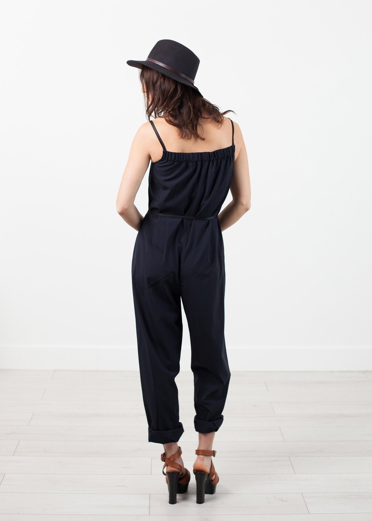 Sleeveless Jumpsuit in Navy